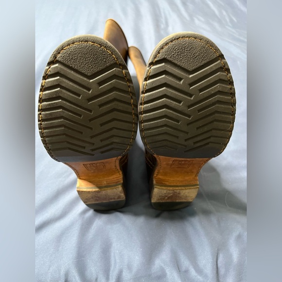 FRYE Veronica Tall Brown Leather Slouch Boots - Picture 5 of 5